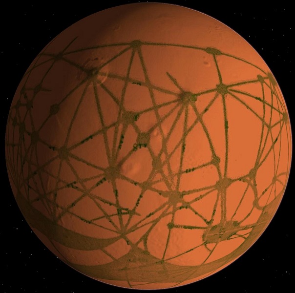 Система иллюзорных марсианских каналов