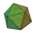 Икосаэдр - правильный многоугольник с 12 гранями и 20 вершинами