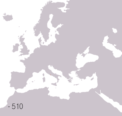 Рождение Рима и рост Римской Империи (анимационная карта)