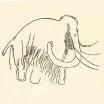 Пещерный рисунок мамонта