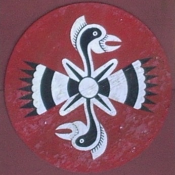 Индейский щит с изображением Птицы-Солнца