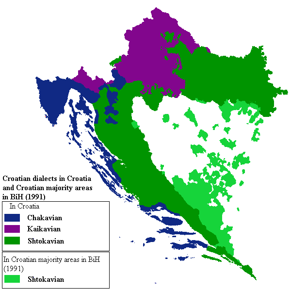Хорватские диалекты