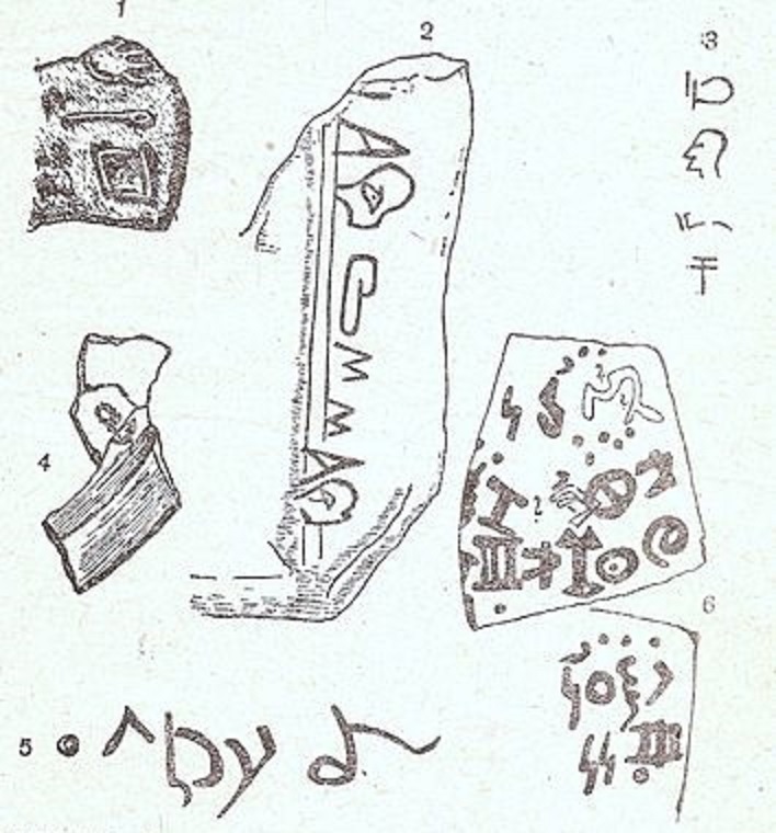 Две группы памятников протоханаанским алфавитом