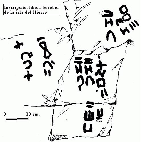 Ливийско-берберская надпись на острове Хиерро
