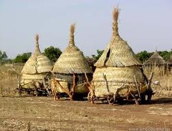 Негритянская деревня в Буркина-Фасо