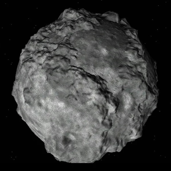 Луна Нереида (чёрно-белый снимок)