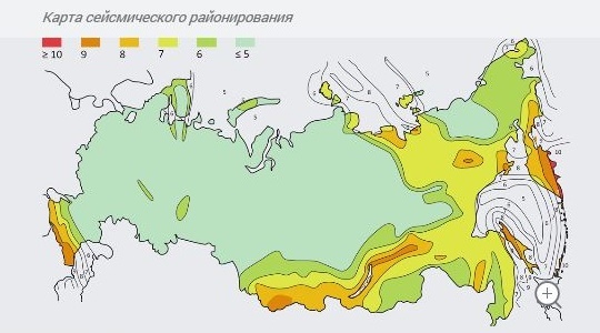 Сейсмическое районирование России