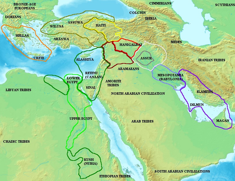 Ближний Восток и окружающие ареалы в Амарнский период