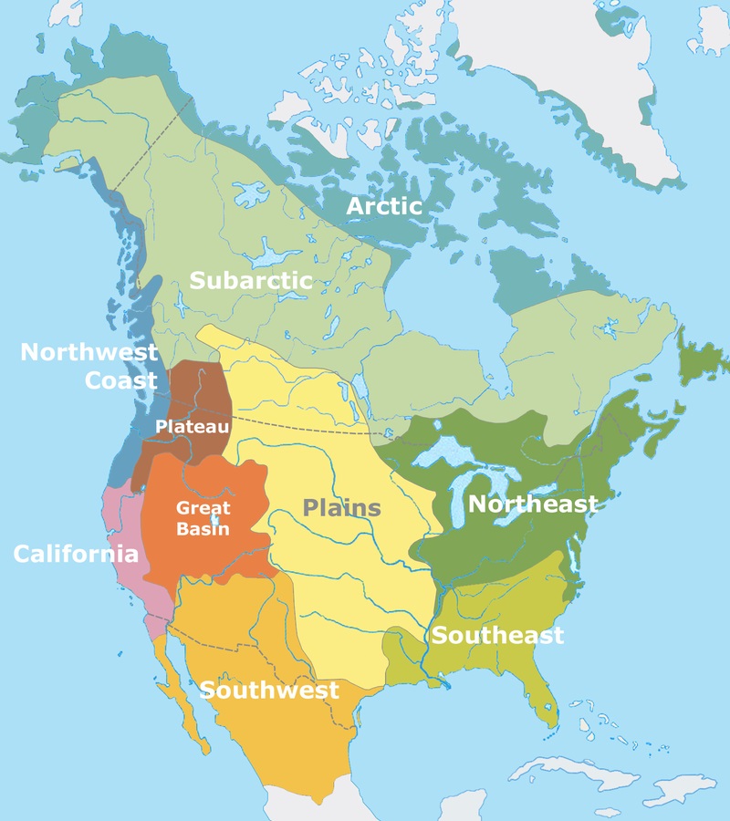 Языковые семьи индейцев Северной Америки