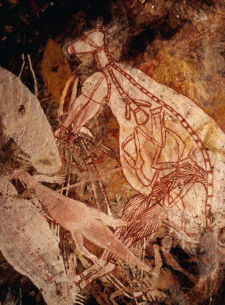 Кенгуру - рисунок аборигенов Австралии