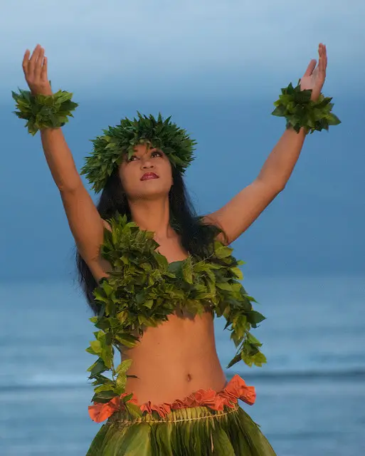 Гавайская танцовщица хулу