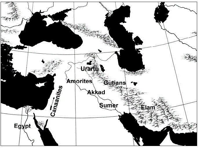Страна гутиев на северо-востоке Месопотамии
