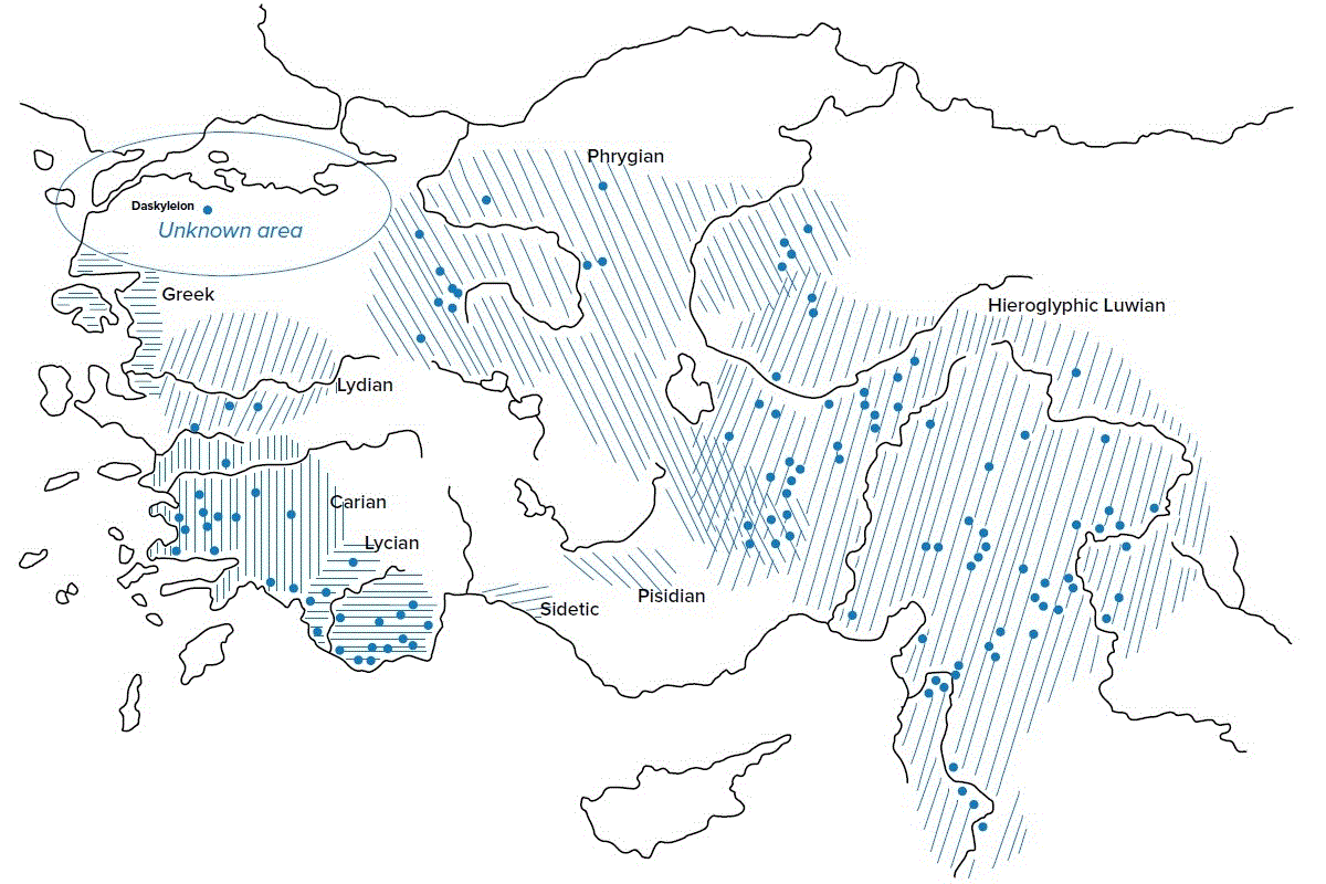 Распространение новоанатолийских языков