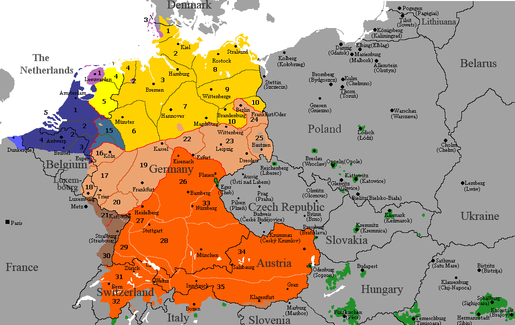 Континентальные западно-германские диалекты