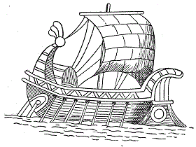 Рисунок венетского корабля