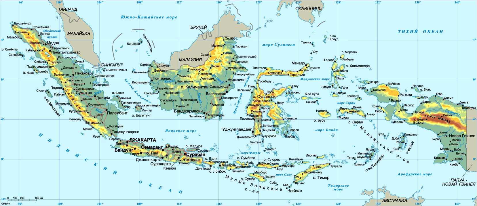 Индонезия географическая