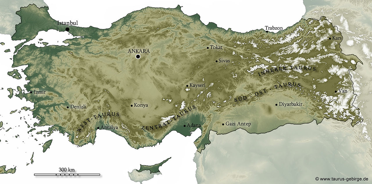 Toros sırtı ve Türkiye'nin dağları