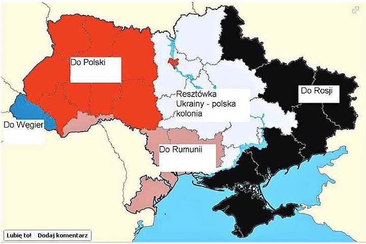 Регионы, после возможного распада Украины